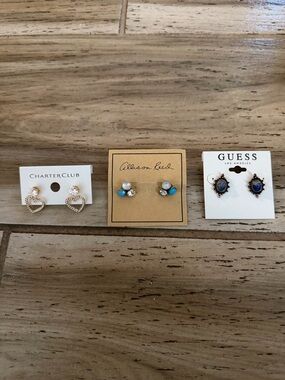 Guess Charter Club A Reed lot of earrings